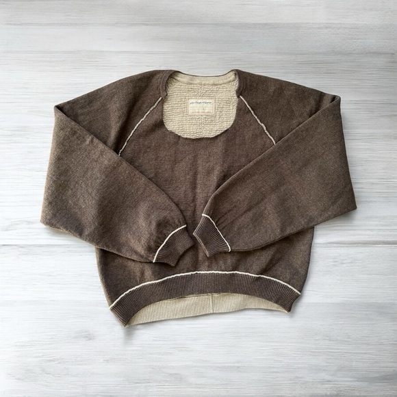 Free People we the free midnight pullover brown NEW - Picture 5 of 12